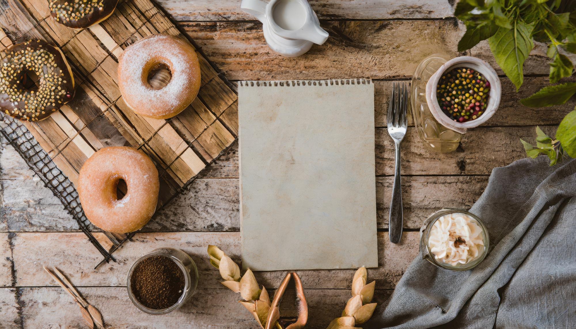 Sample monthly menu booklet